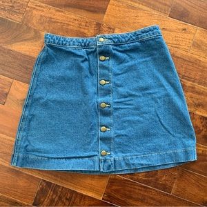 American Apparel Denim Skirt Size L